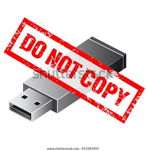 Red Rubber Stamp Do Not Copy Stock Vector Royalty Free 453383905