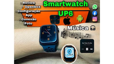 Smartwatch Com Memória Interna Para Música - SMARTWATCH: UP6 Música 🎵 1GB de memória interna para músicas 🙀 👌 ...