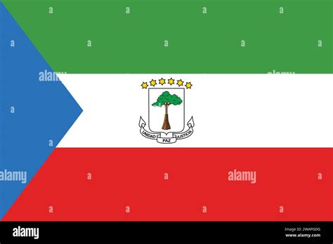 High detailed flag of Equatorial Guinea. National Equatorial Guinea ...