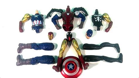 Assembele Toys Ironman Captain America Vs Venom Avengers Superhero