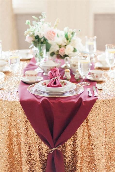 Elegant Fall Burgundy And Gold Wedding Ideas Deer Pearl Flowers