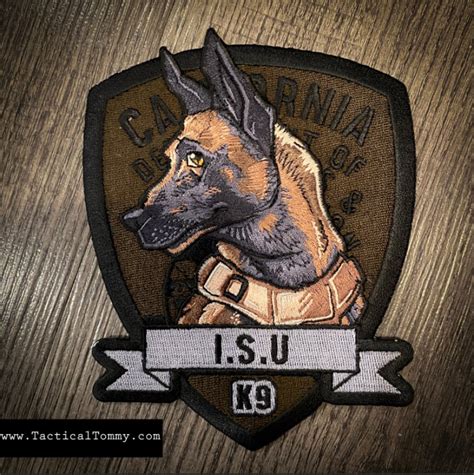 Belgian Malinois Cdcr K9 Velcro Patch Tactical Tommy