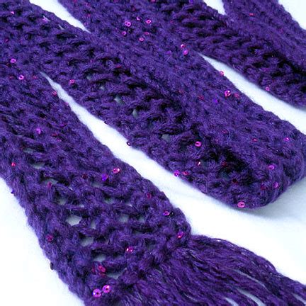 Skinny Lace Scarf Pattern Purl Avenue