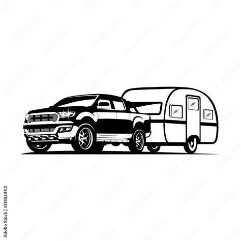 Double cabin car tow caravan trailer, caravan trailer for adventure and ...