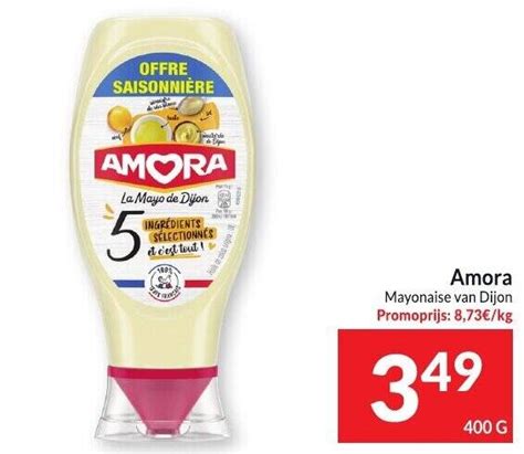 Amora Mayonaise van Dijon 400g promotie bij Intermarché