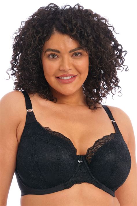 Elomi Brianna Uw Padded Half Cup Bra Black Lumingerie Bras And