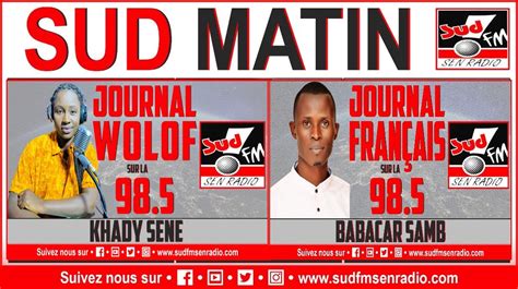 DIRECT SUD FM MATIN DU 15 OCTOBRE 2023 AVEC BABACAR SAMB ET KHADY SENE