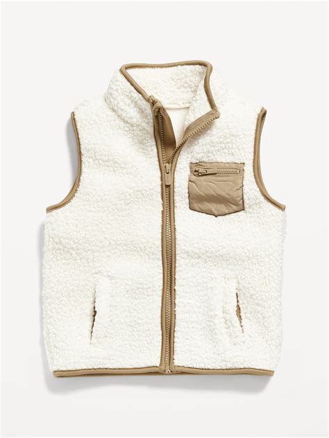 Sherpa Zip Vest For Toddler Boys Old Navy