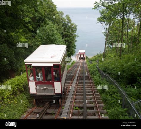 The Cliff Railway At Babbacombe Devon Stock Photo Alamy