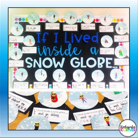 Snowglobe Bulletin Board Snow Globe Craft and Writing Winter Writing ...