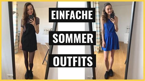 SOMMER OUTFITS 6 einfache und schöne Outfit Ideen II Just Beccy YouTube