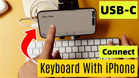 How To Connect Magic Keyboard With Iphone 15 Pro Pro Max Via Usb C Youtube