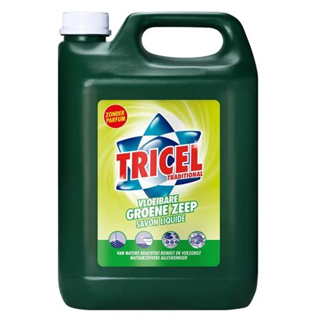 Tricel Groene Zeep Vloeibaar Zonder Parfum 5 Lt 8210325 Horesca Smulders