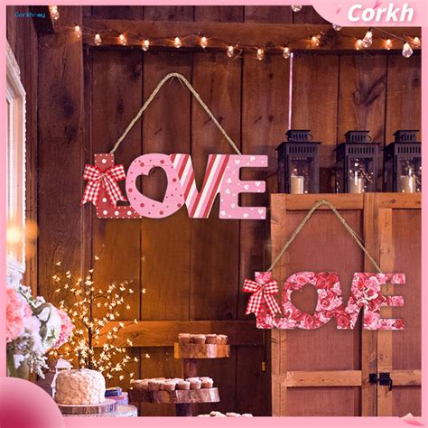 Cor Wooden Valentine's Day Sign for Home Happy Valentine's Day Party ...