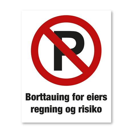 Parkering Forbudt Skilt