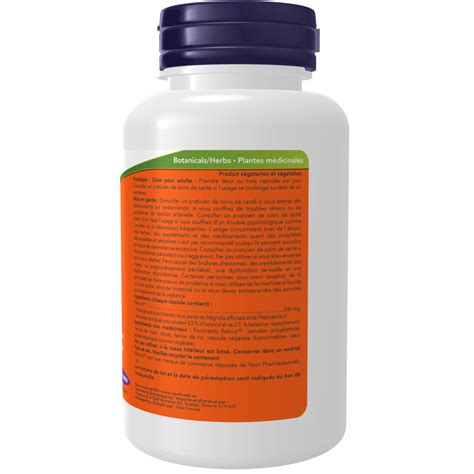 Relora Mg Veg Capsules Now Foods Canada