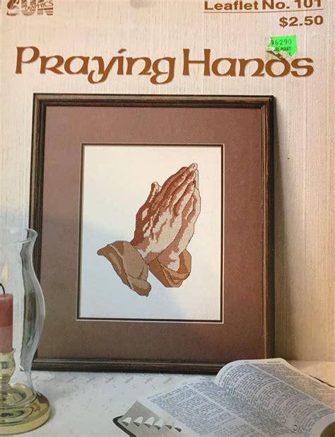 Praying Hands Cross Stitch Chart By Sun Graphics Leaflet