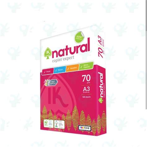 Giấy NATURAL A3 – 70gsm - Văn Phòng Phẩm Quốc Vân