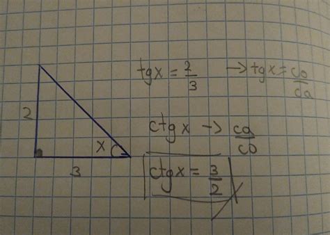 Si Tgx 2 3 Hallar Ctgx Brainly Lat