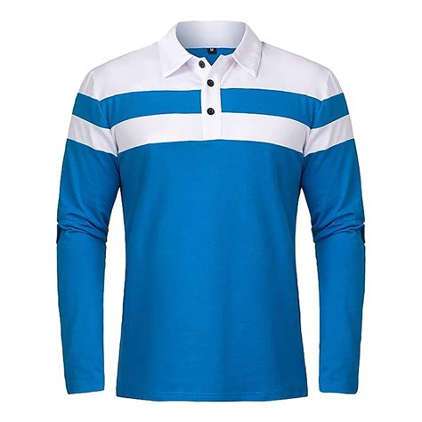 Peaskjp Polo T Shirts For Men Slim Fit Mens Polo Shirt Mens Long Sleeve Polo Shirts Regular Fit