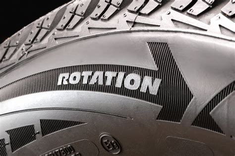 Rotation-arrow Indicating the Rolling Direction of the Tire To Properly Install the Wheel on the ...