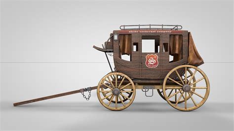 Western Stagecoach 3D model | CGTrader