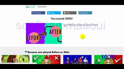 Before Or After Quiz Answers 100 YouTube