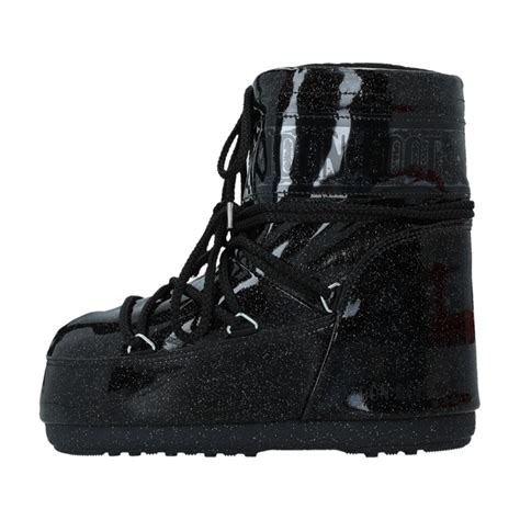 Ženske čizme Moon Boot Icon Low Glitter Black