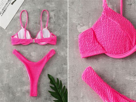 K D Komplet Bikini R Neon Tekstura Shein M