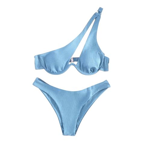 MSJUHEG Bikinis Set Mid Rise Bikini Sets For Women Thong String Piece