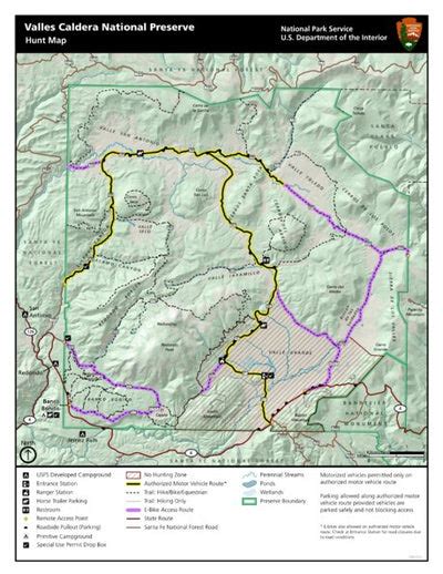 Valles Caldera National Preserve - Hunt Map map by Valles Caldera ...