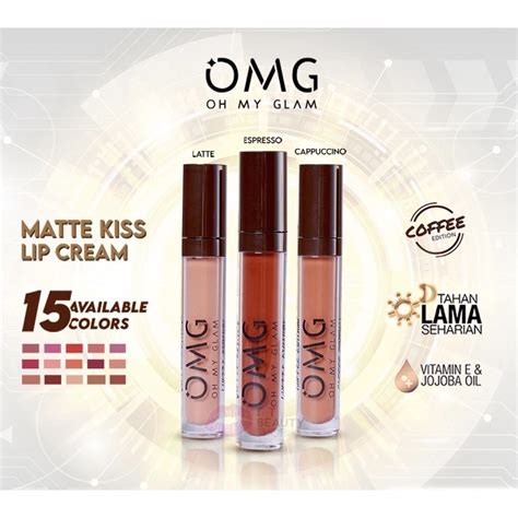 Jual Omg Oh My Glam Matte Kiss Lip Cream │lipstik Lipstick Lipcream Omg