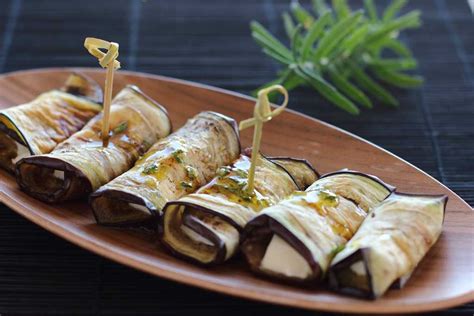 Rollitos De Berenjenas Con Queso De Cabra Al Horno Un Aperitivo De 10