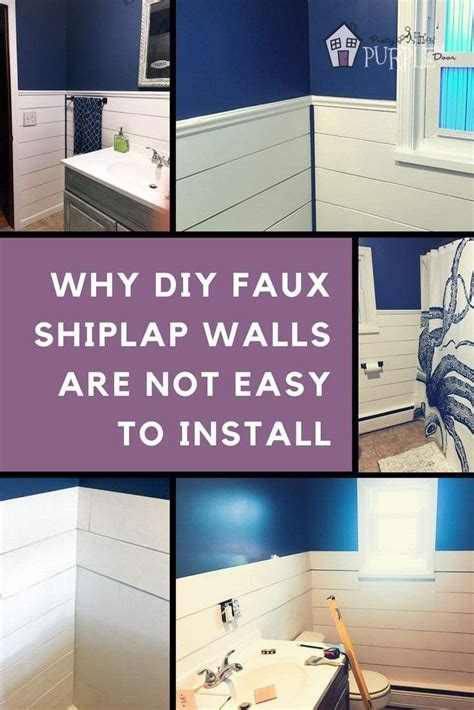 Read This Before Installing Diy Faux Shiplap Walls Ship Lap Walls Shiplap Bathroom Faux Shiplap