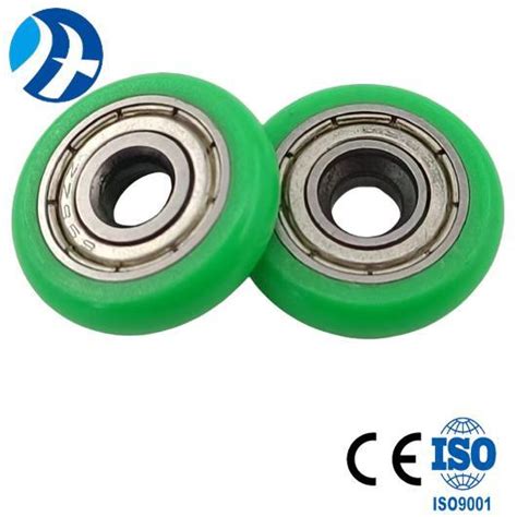 Plastic Deep Groove Ball Bearing Pulley Coated Nylon Pom Used In