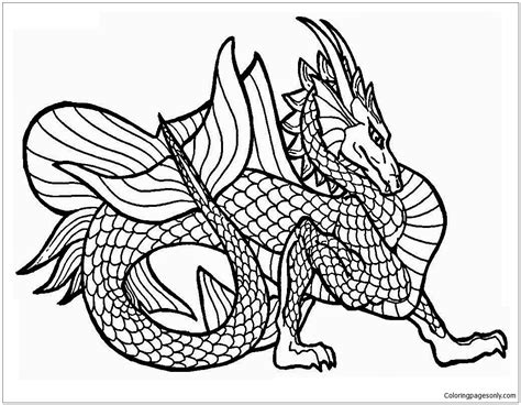 Cute Dragons Coloring Page Free Printable Coloring Pages