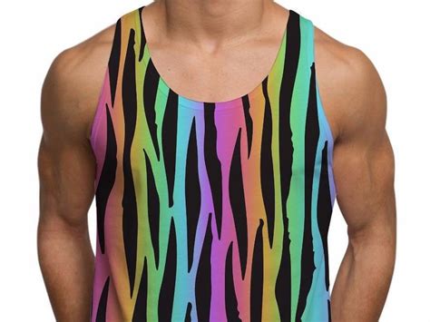 Gay Pride Mens Holiday Tank Top LGBT Vest Festival Clothing Etsy