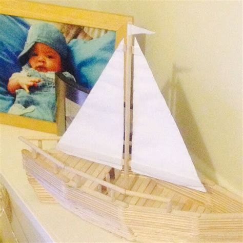 My Son S Popsicle Boat Made With Help From The Best Grandad In The