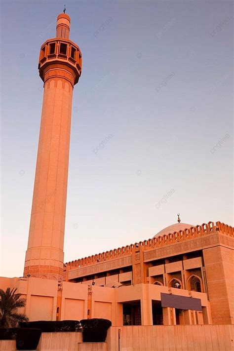 Grand Mosque In Kuwait City Architecture Sunrise Islam Photo Background ...