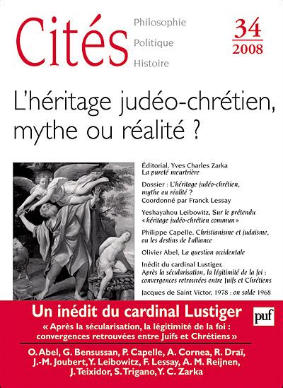 Cités 2008 L héritage judéo chrétien mythe ou réalité Tome 34