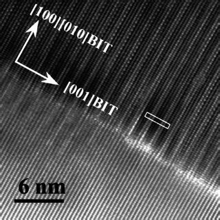 Cross Section High Resolution Transmission Electron Microscopy Image