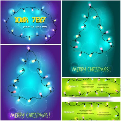 Abstract Christmas tree lights vector 2020 – 2021 – Free Download ...