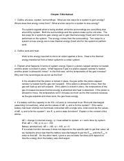 Chm Worksheet Complete Pdf Chapter Worksheet Define