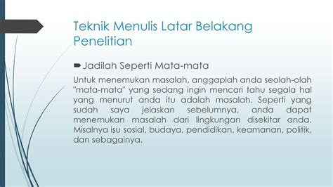 Cara Menulis Latar Belakang Kajian Tesis 5 Contoh Latar Belakang Penelitian Skripsi Makalah