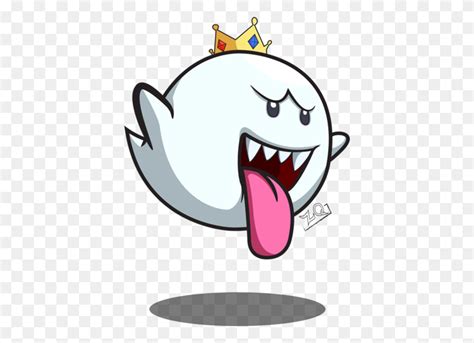 Boo And Princess King Boo - Mario Boo PNG - FlyClipart