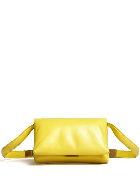 Marni Prisma Leather Shoulder Bag Farfetch