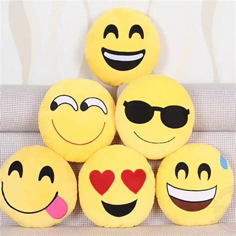 2016new 100 Cotton Cute Emoji Cushion Pillow Cushion With Filling