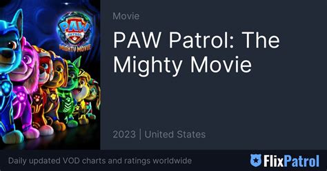 Paw Patrol The Mighty Movie • Flixpatrol