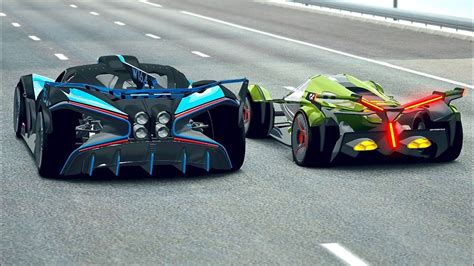 Lamborghini V12 Vision GT vs Bugatti Bolide at Old Spa | C+3G