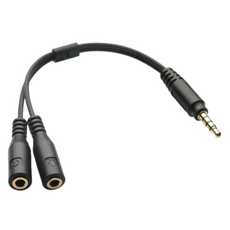 Headset Adapter Microphone And Headphone Splitter 3 5mm Male Aux To 3 5mm Female Audio And Mic